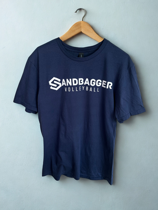 Navy Sandbagger Volleyball Tee
